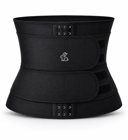 gaine amincissante femme avec double ceinture de sudation, maintien abdominal et effet sculptant