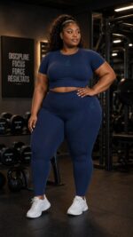 tenue de sport Été grande taille – t shirt manches courtes & legging
