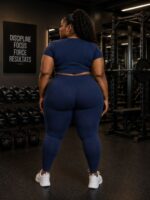 tenue de sport Été grande taille – t shirt manches courtes & legging