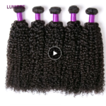 tissage brésilien crépu bouclé 100 % cheveux humains – double trame haute densité