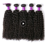 tissage brésilien crépu bouclé 100 % cheveux humains – double trame haute densité