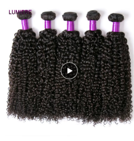 tissage brésilien crépu bouclé 100 % cheveux humains – double trame haute densité