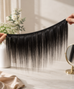 extensions de cheveux humains brésiliens lisses – tissage naturel doux et soyeux