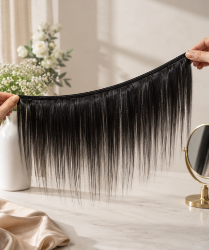 extensions de cheveux humains brésiliens lisses – tissage naturel doux et soyeux