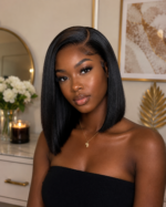 perruque courte cheveux humain sans colle perruque de cheveux humains avec fermeture 4x4 perruque sans colle cheveux humain
