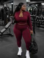 ensemble de sport 3 pièces grande taille femme – veste sans manches noire, léger et extensible pour yoga et fitness