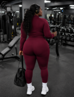 ensemble de sport 3 pièces grande taille femme – veste sans manches noire, léger et extensible pour yoga et fitness
